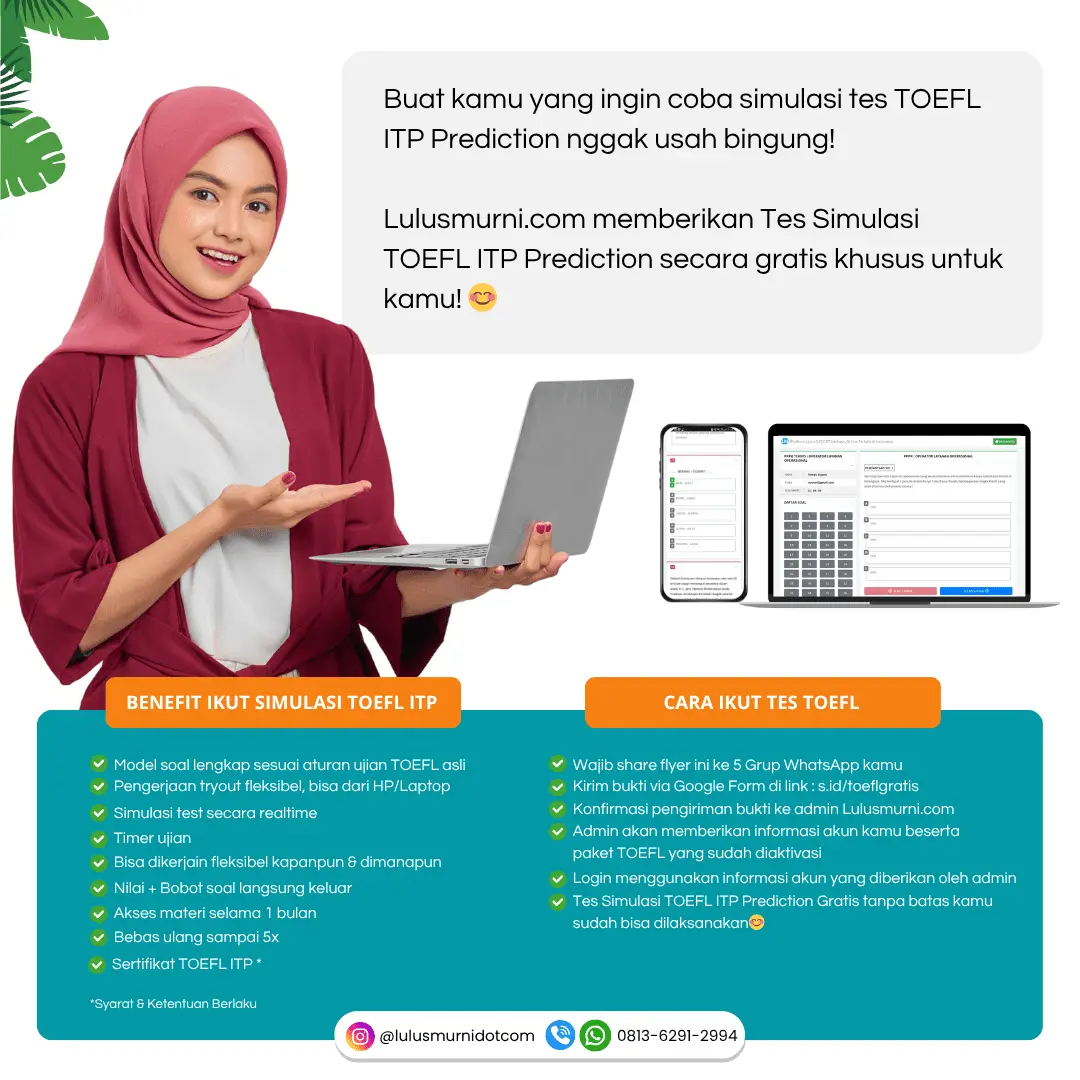 TOEFL ITP PREDICTION GRATIS