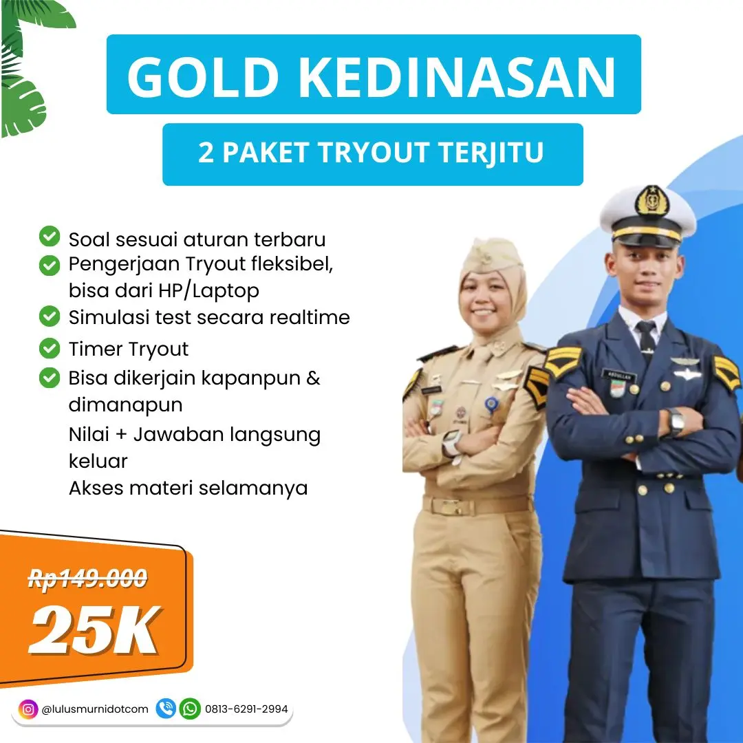 GOLD : 2 PAKET FOKUS SEKOLAH KEDINASAN
