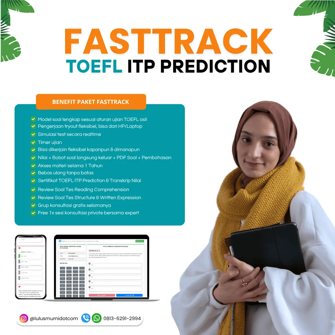 TOEFL ITP PREDICTION FASTTRACK